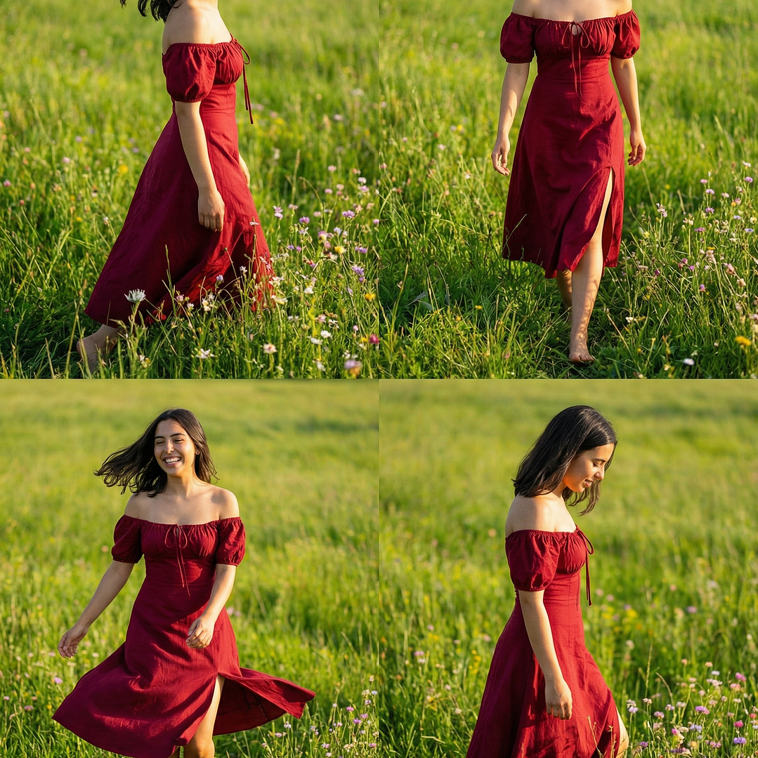 ❤. Vestido Kaia burdeo  3