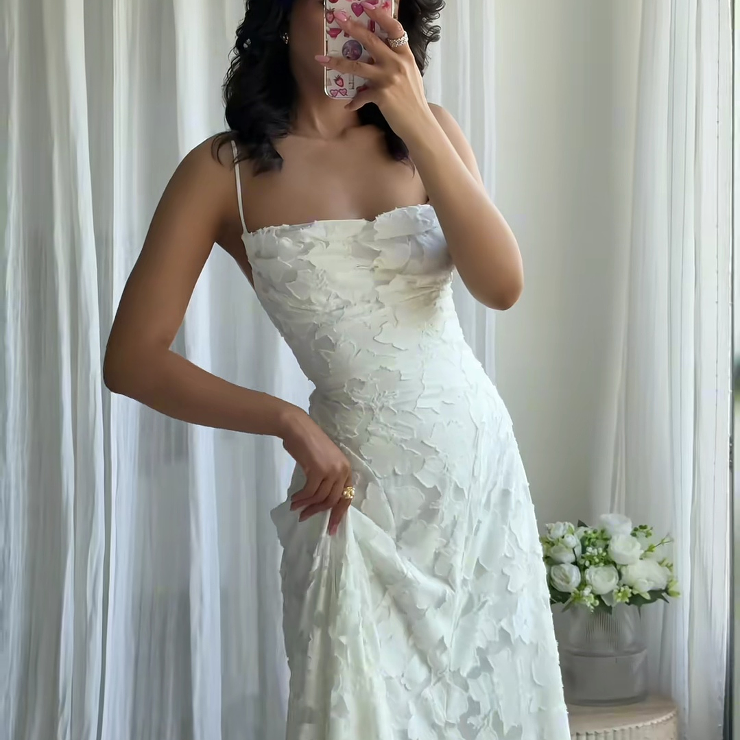 ❤. Maxi vestido Francis blanco 1