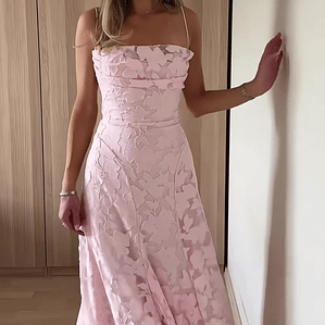 💖. Maxi vestido Francis rosado 