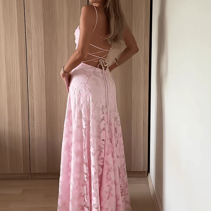 💖. Maxi vestido Francis rosado  2
