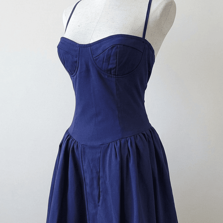 ❤ Vestido Selena azul marino  2