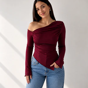 🍒. Polera asimetrica Ana