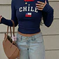 Baby tee Chile manga larga 🇨🇱 - Miniatura 2