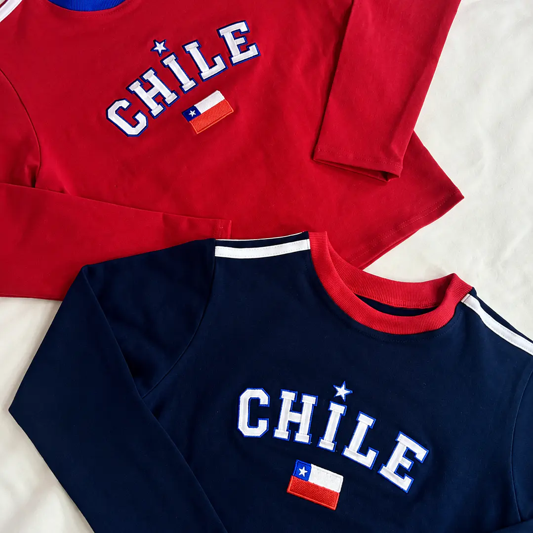 Baby tee Chile manga larga 🇨🇱 4