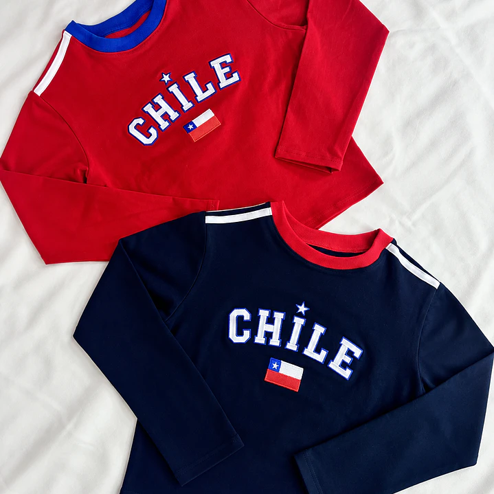Baby tee Chile manga larga 🇨🇱 6