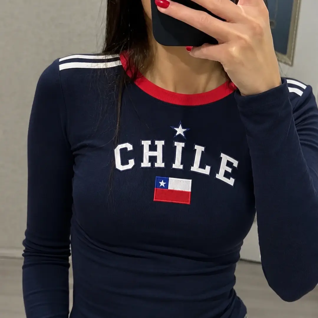 Baby tee Chile manga larga 🇨🇱 1
