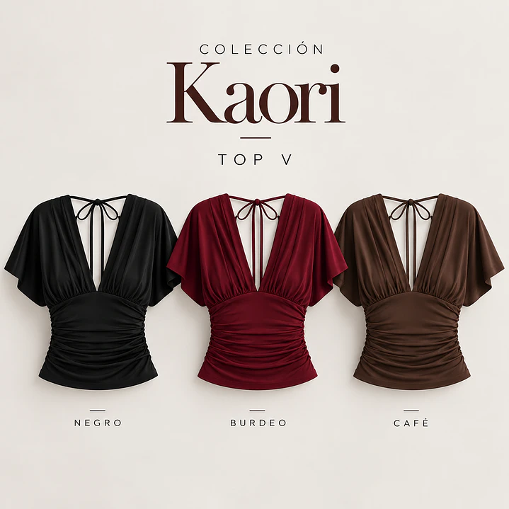 ❤. Polera escote en V Kaori 4