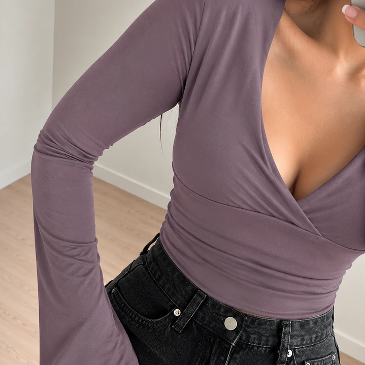 ❤️. Polera Yume cruzada manga larga  7
