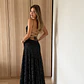 ❤. Maxi vestido Francis negro - Miniatura 1