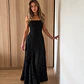 ❤. Maxi vestido Francis negro - Miniatura 2