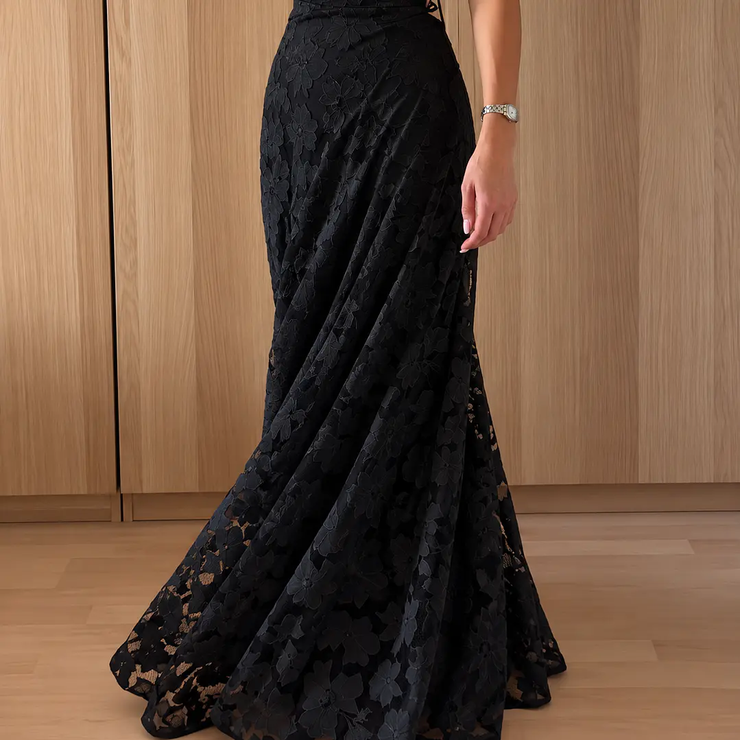 ❤. Maxi vestido Francis negro 4
