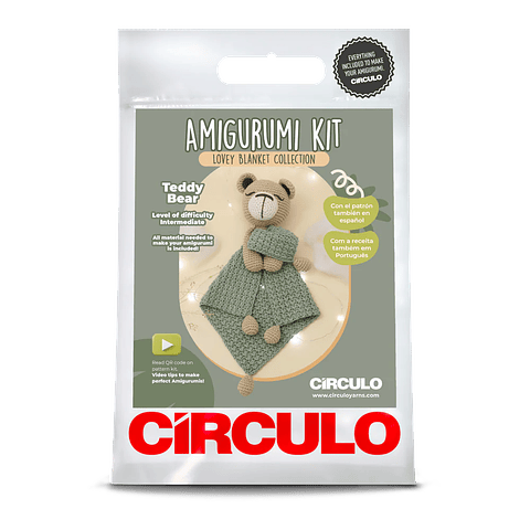 Circulo Kit de Amigurumi - Lovey Blanket - Ursinho
