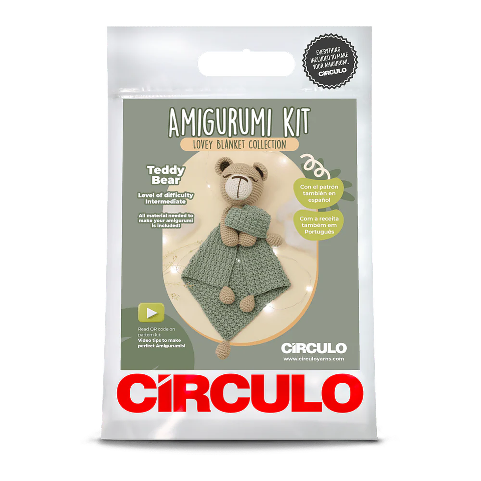 Circulo Kit de Amigurumi - Lovey Blanket - Ursinho 1