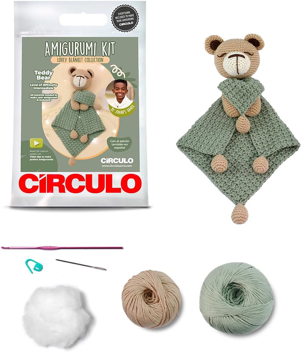 Circulo Kit de Amigurumi - Lovey Blanket - Ursinho 3