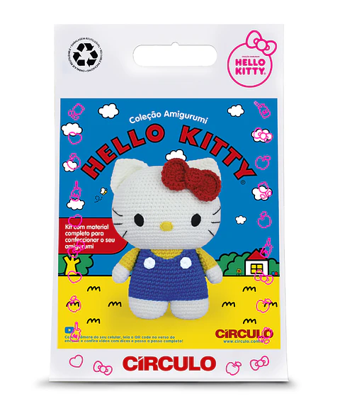Círculo Kit de Amigurumi - Hello Kitty