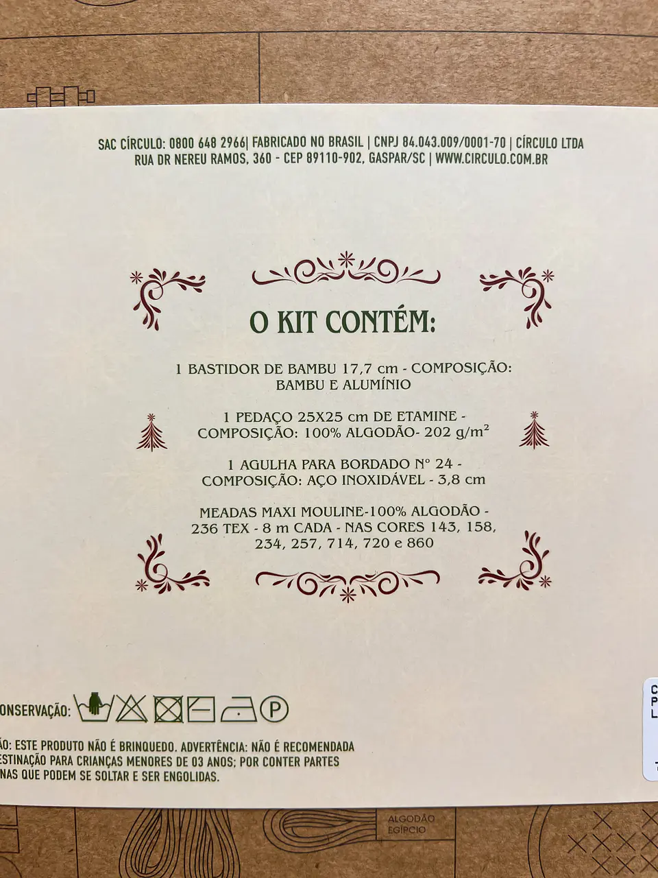 Kit de Bordado – Pinheiro de Natal 3