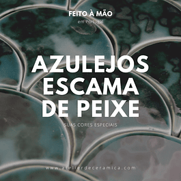 Azulejo Escama de Peixe, vidrados de efeito 