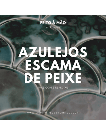 Azulejo Escama de Peixe, vidrados de efeito 