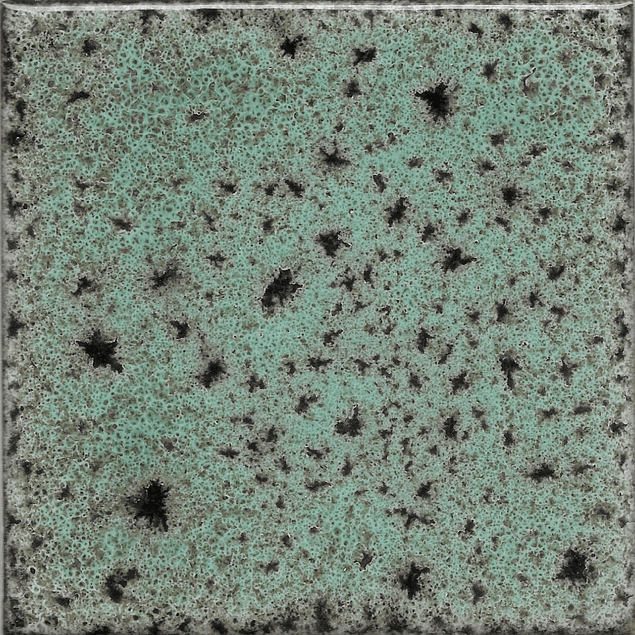 Tile 10x10cm - Effect Colors - Klee Line - Copper Green Color