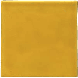Handmade Ceramic Tile - Color Yellow Strong