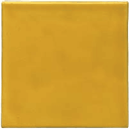 Carreau de céramique fait à la main - Couleur Jaune Fort