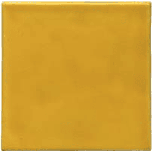 Handmade Ceramic Tile - Color Yellow Strong