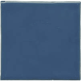 Azulejo feito à mão - Cor  Azul Médio