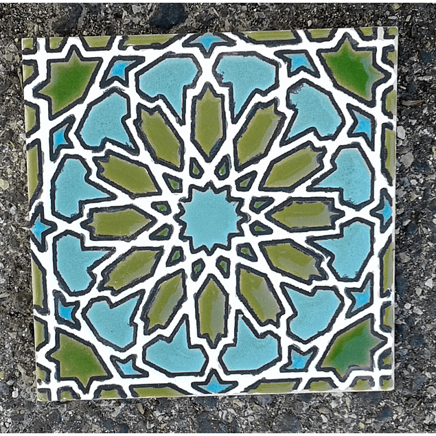 Handmade tile 14x14cm - BB
