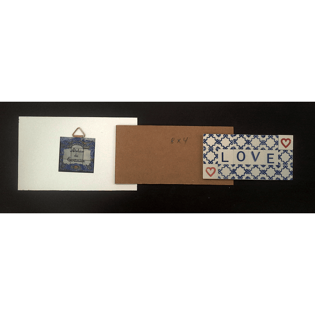 Mini Azulejo em Placa 7x14,5cm