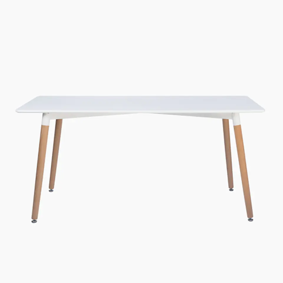 JUEGO DE COMEDOR BOSNIA 160 X 80 + 6 SILLAS EAMS POINT BLANCA 3