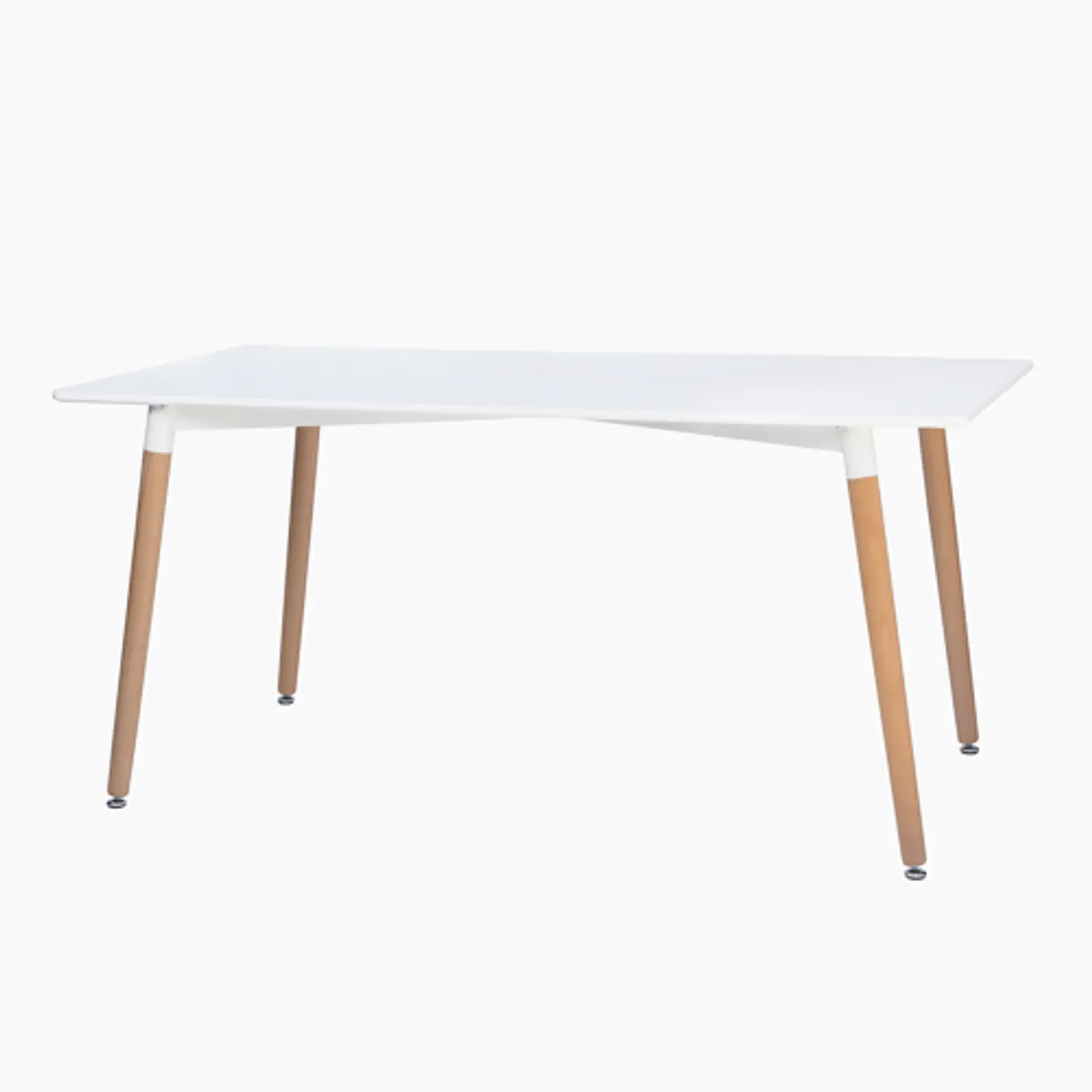 JUEGO DE COMEDOR BOSNIA 160 X 80 + 6 SILLAS EAMS POINT BLANCA 4