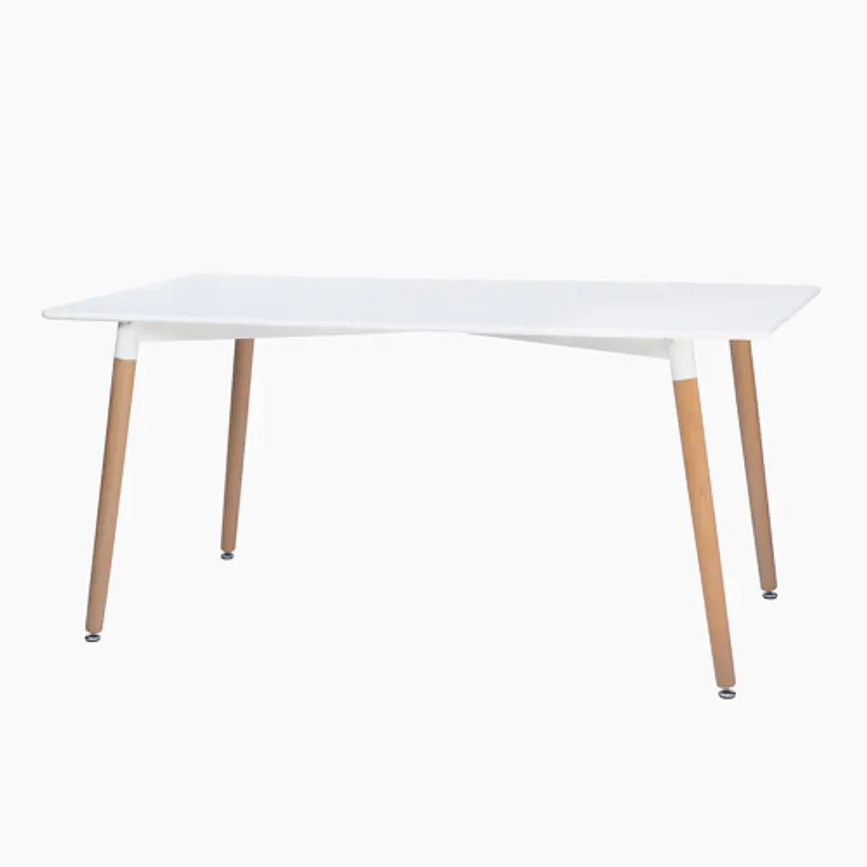JUEGO DE COMEDOR BOSNIA 160 X 80 + 6 SILLAS EAMS POINT BLANCA 4