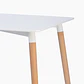 JUEGO DE COMEDOR BOSNIA 160 X 80 + 6 SILLAS EAMS POINT BLANCA - Miniatura 5