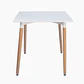 JUEGO DE COMEDOR BOSNIA 160 X 80 + 6 SILLAS EAMS POINT BLANCA - Miniatura 8