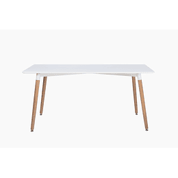 MESA DE COMEDOR TORINO BLANCA 160X80 