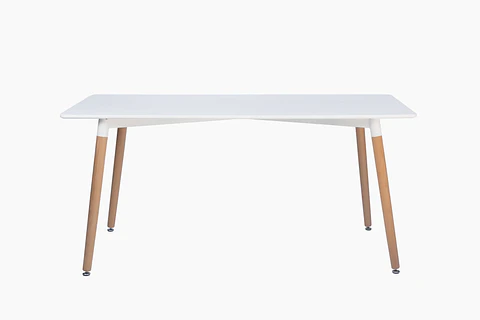 MESA DE COMEDOR TORINO BLANCA 160X80 