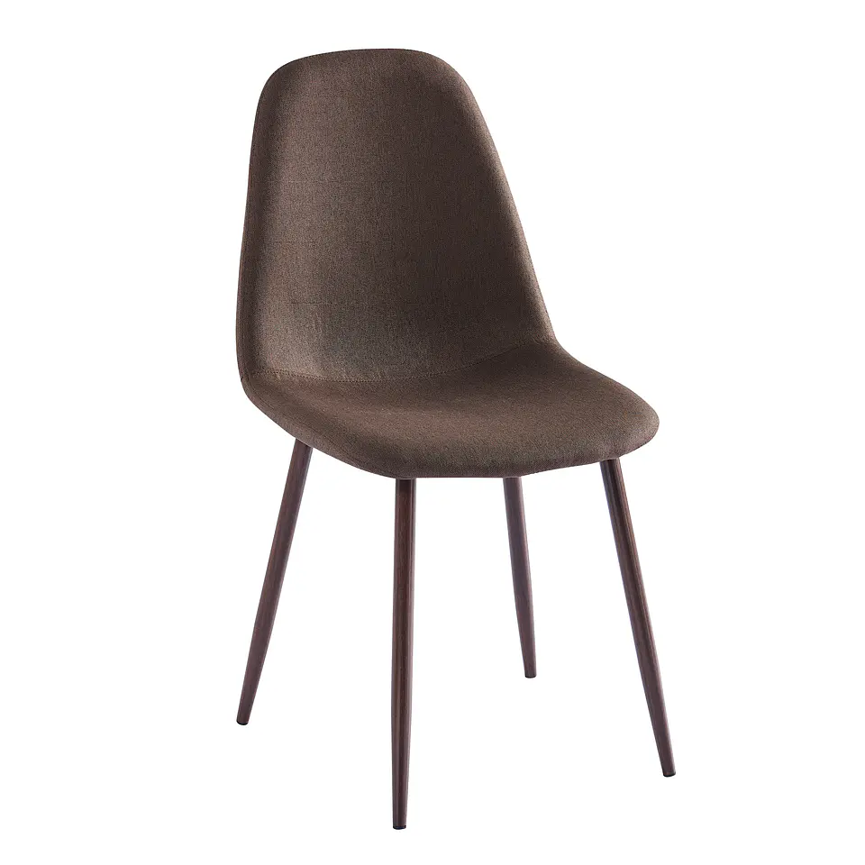 COMEDOR XTREME 150X90 NAT 6 SILLAS EAMS TAPIZ CAFÉ PATA CAFE 5
