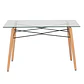 MESA VIDRIO CREATIVE GLASS  120X80cm - Miniatura 2