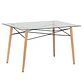 JUEGO DE COMEDOR EAMS RECT VIDRIO 4 SILLAS EAMS POINT BLANCAS - Miniatura 3
