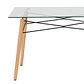 JUEGO DE COMEDOR EAMS RECT VIDRIO 4 SILLAS EAMS POINT BLANCAS - Miniatura 7