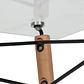 JUEGO DE COMEDOR EAMS RECT VIDRIO 4 SILLAS EAMS POINT BLANCAS - Miniatura 8