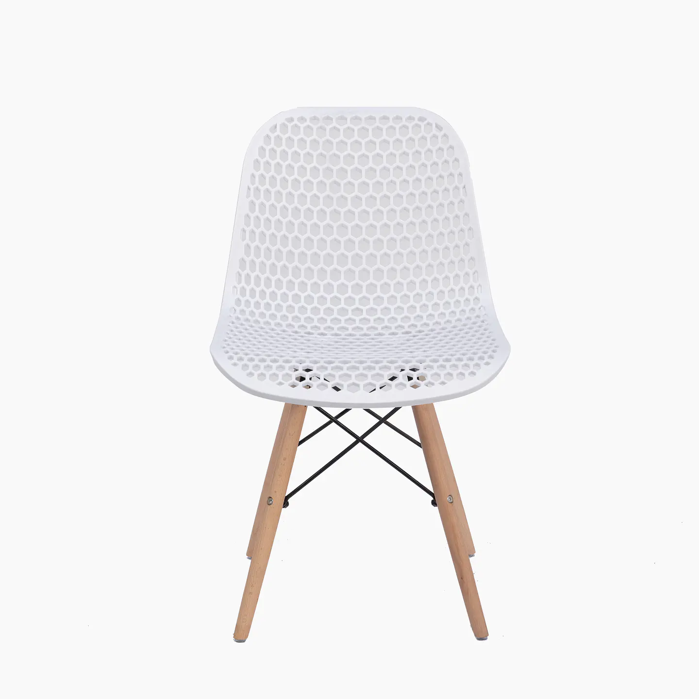 JUEGO DE COMEDOR EAMS RECT VIDRIO 4 SILLAS EAMS POINT BLANCAS 10