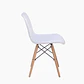 JUEGO DE COMEDOR EAMS RECT VIDRIO 4 SILLAS EAMS POINT BLANCAS - Miniatura 11