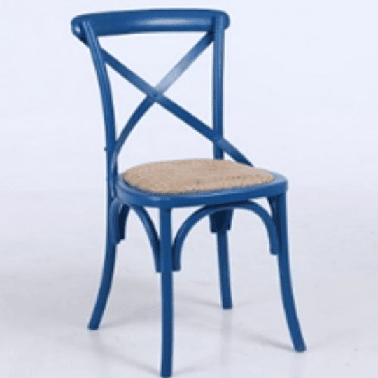 SILLA DE MADERA BOSQUE AZUL 