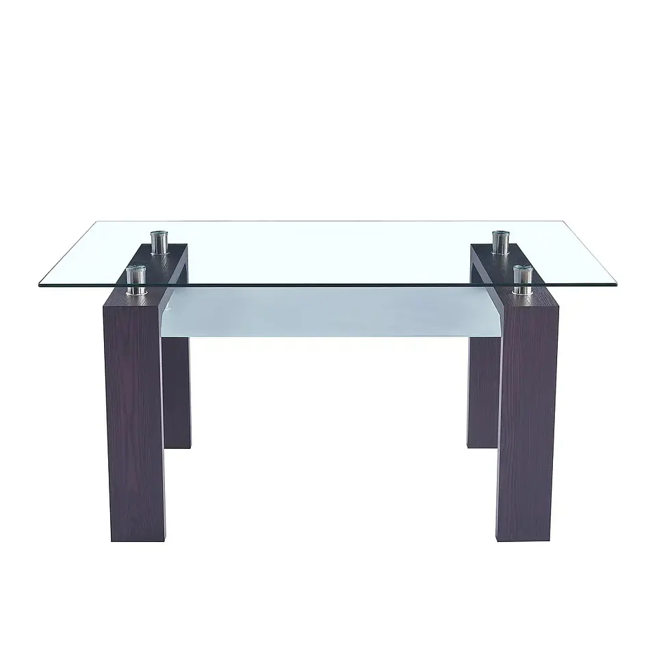MESA DE COMEDOR CRYSTAL WOOD CAFE 150X90cm 2