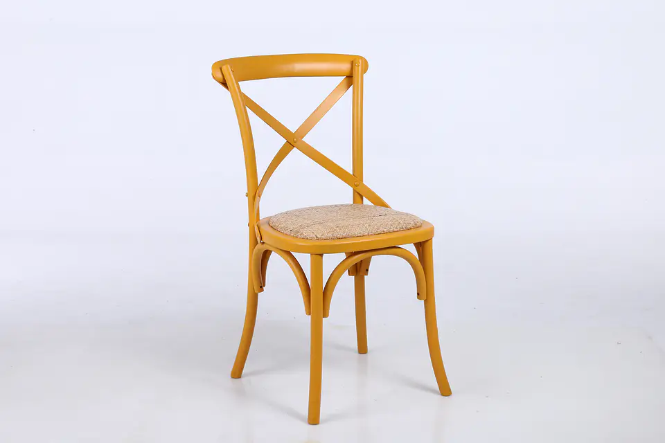 SILLA DE MADERA BOSQUE AMARILLA 1