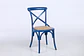 SILLA DE MADERA BOSQUE AZUL  - Miniatura 1