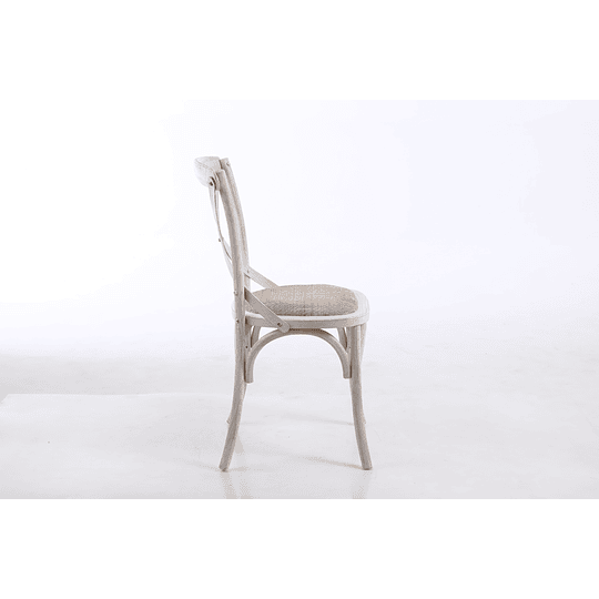 SILLA DE MADERA BOSQUE BLANCA 