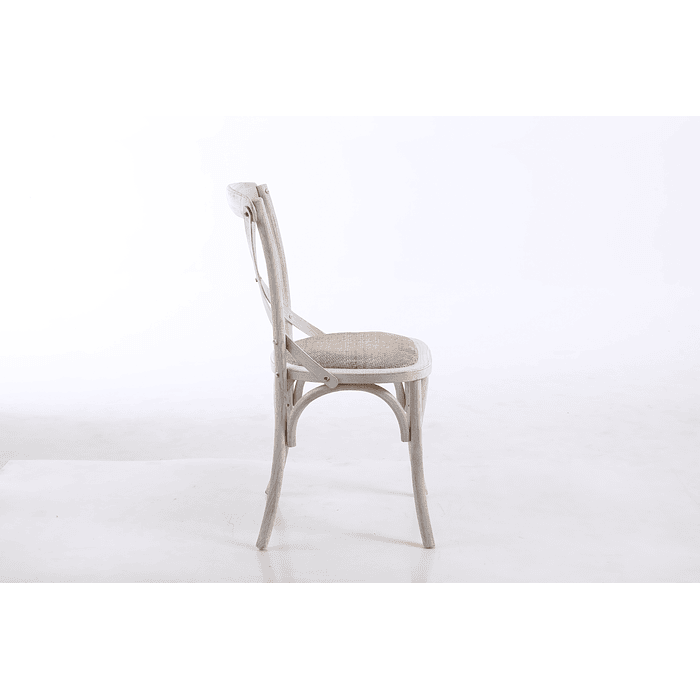 SILLA DE MADERA BOSQUE BLANCA  3