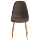 COMEDOR XTREME 150X90 NAT 6 SILLAS EAMS TAPIZ CAFÉ PATA NATURAL  - Miniatura 6